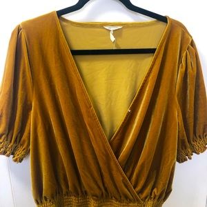 Madewell velvet top